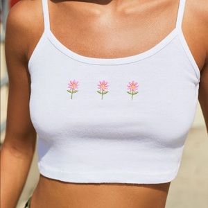 Unlisted Brandy pink flower tank 🌸